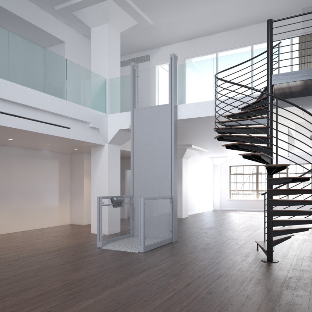 Senkrechtlift für Etage im Innenbereich
